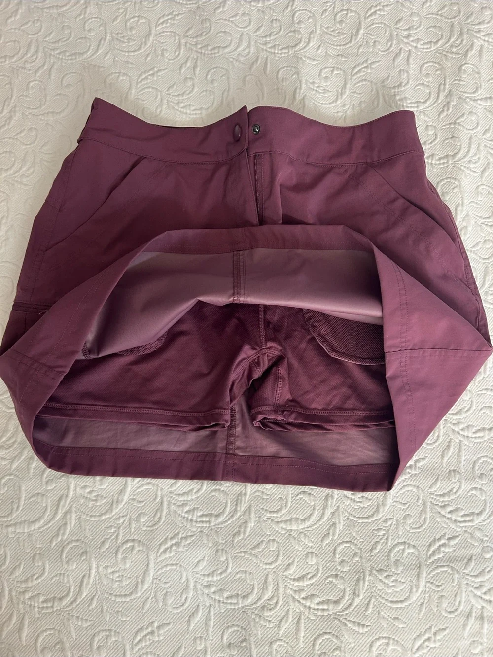 32 Degrees Plum Athletic Skort